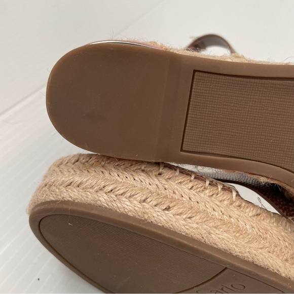 Franco Sarto Carma copper wedge espadrille platform sandals size 8 - Picture 7 of 11
